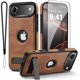 thumbnail image 1 of Funda Hemduty 16,5 cm MagSafe con Soporte Plegable para iPhone 17 Air – Marrón, 1 of 7