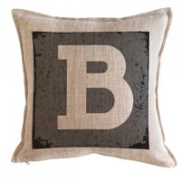 Tuyo Print - Cojín Letra Fondo Gris B 45X45