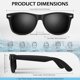 thumbnail image 5 of Gafas de Sol Sunier Retro Cuadradas Mate Polarizadas UV400, 5 of 5
