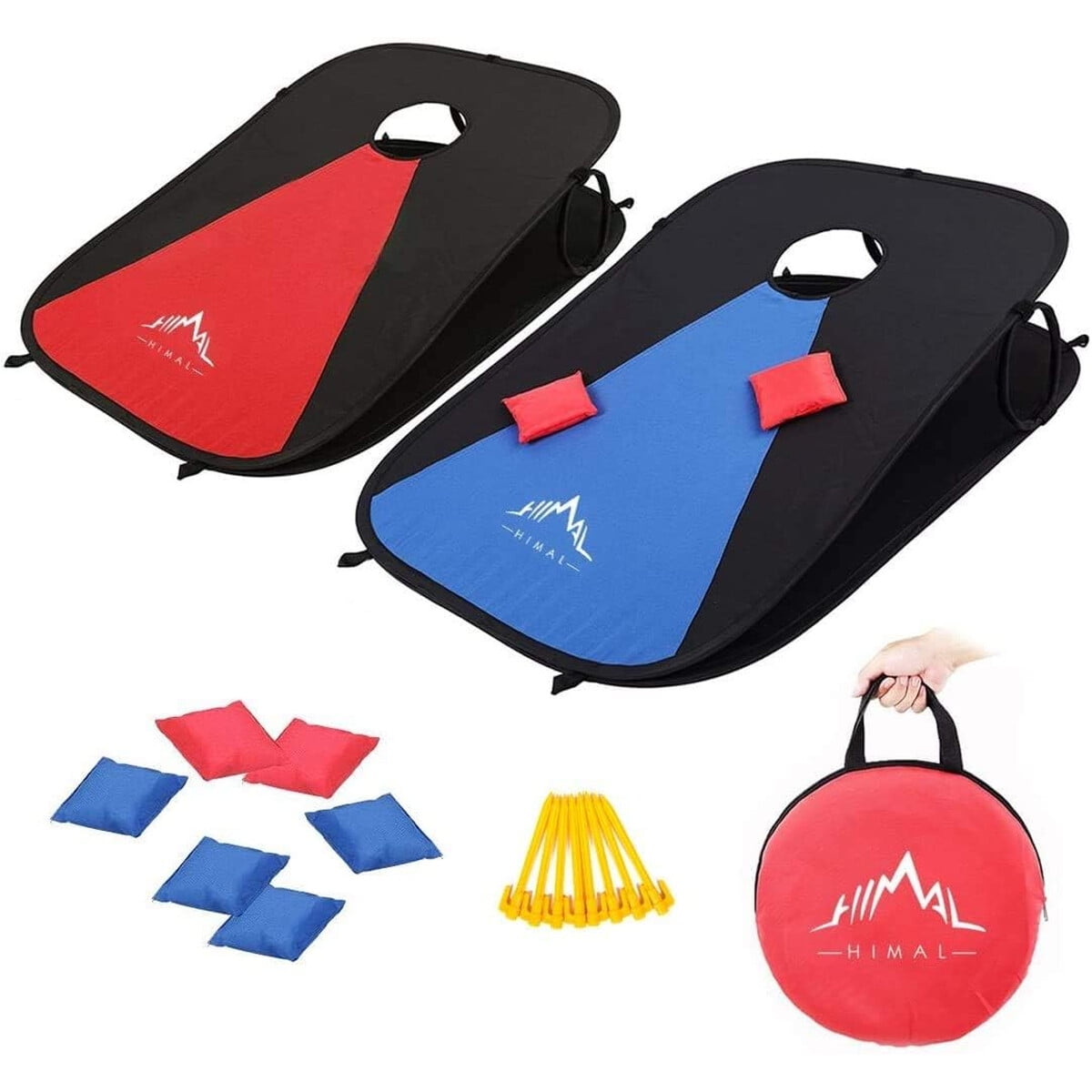 Juego Cornhole Himal 3x2ft Portatil Plegable 8 Bolsas