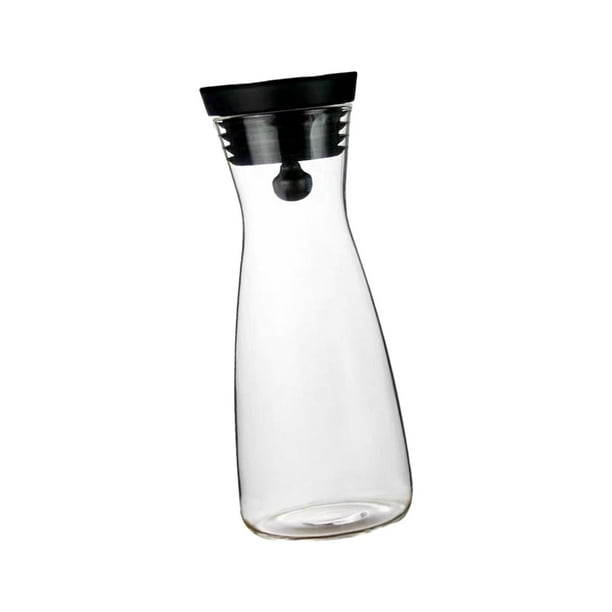 Jarra Botella de agua de vidrio, Jarra de bebidas de gran capacidad, Jarra de agua para café Agua fría caliente fría o caliente Cocina, , 1800ml