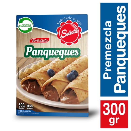 Premezcla Tortalista Panqueques Caja 300 g Selecta