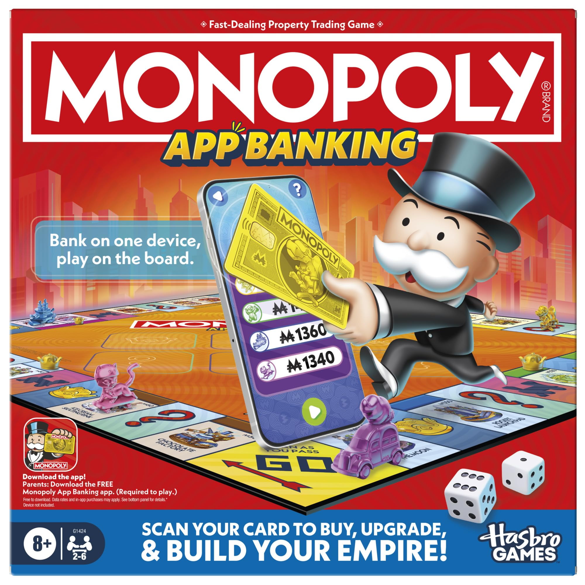 Hasbro Gaming - Juego De Mesa Monopoly App Banking Desde Hace Más De 8 Años