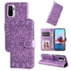 thumbnail image 1 of Funda tipo cartera FOXDOCK para Xiaomi Redmi Note 10s 4G , diseño girasol en relieve, cuero PU, cierre magnético, soporte y tarjetero, 1 of 5
