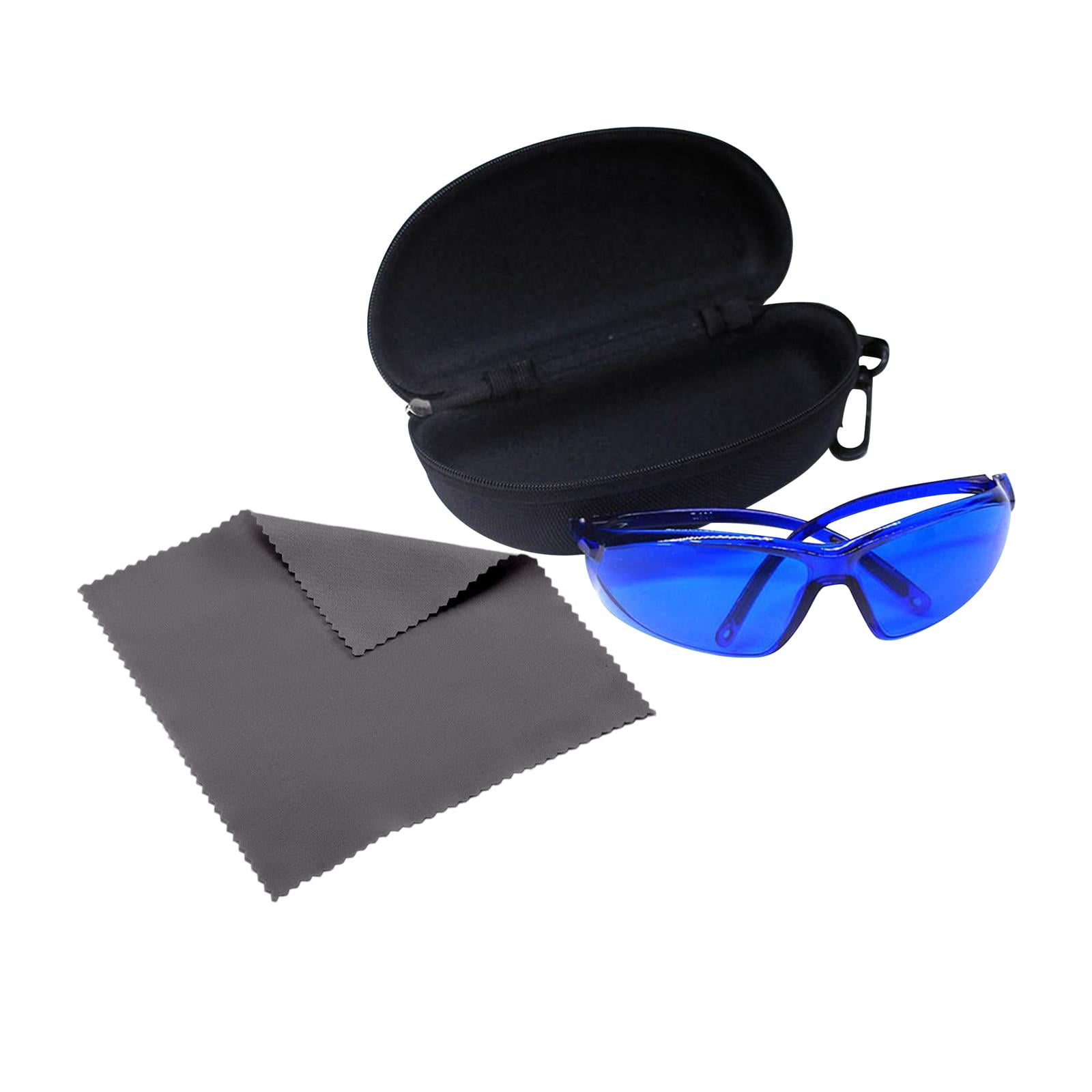 Magideal - Gafas Para Encontrar Pelotas De Golf, Accesorios Y Herramientas De Protección Para Los Ojos Azules Con Caja De Tela