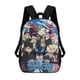 thumbnail image 1 of Blue Exorcist-theme Backpack, Campus style schoolbag Bookbag with Adjustable Shoulder Straps And Large Zip Compartment, Unisex Travel Bags., 1 of 6