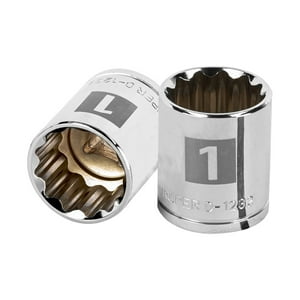 Truper - Dado Poligonal Pulgadas Cuadrante 1/2"" 1""