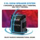 thumbnail image 3 of Altavoz portátil Bluetooth para fiestas al aire libre ION Block Rocker XL, 3 of 9
