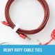 thumbnail image 2 of Bridas para cables marca VELCRO Heavy Duty, 60 unidades, 20 cm x 1,3 cm, blancas, 2 of 5