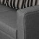 thumbnail image 4 of Sofá Clio 2C + 1 Pouf-Met Tela Gris Medio, 4 of 6