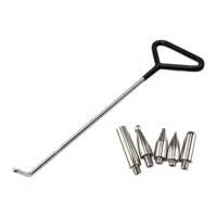 Ioensy - Juego De Varillas De Reparación De Abolladuras De 6 Piezas, Extractor Sin Pintura Para Abolladuras De Puertas De Carrocería De Automóviles, Medio