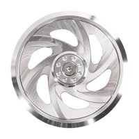 Ioensy - Cubierta De Ventilador De Aleación De Aluminio, Ligera, Profesional, Para Motocicleta, Cubierta De Entrada De Aire, Color Plata