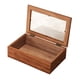 thumbnail image 5 of Caja De Almacenamiento De Madera Rústica Con Tapa Superior De Vidrio Para Coleccionables Pasatiempos, 5 of 5