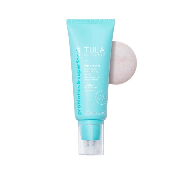 Filtro facial Primer TULA Skin Care, difuminador, tamaño grande, 60 ml