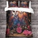 thumbnail image 3 of Juegos de ropa de cama con estampado 3D de fotos de búhos, con fundas de almohada, juegos de funda nórdica de microfibra suave de 3 piezas, funda de edredón Love Animals con funda de edredón, 3 of 3