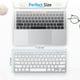 thumbnail image 2 of Teclado Bluetooth OMOTON para Mac, inalámbrico plateado, 2 of 2
