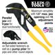thumbnail image 3 of Juego de alicates Klein Tools D53002KIT ajustables de 7 y 10 pulgadas, 3 of 9
