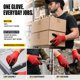 thumbnail image 4 of Guantes de trabajo DULFINE XXL, 60 pares, recubrimiento de PU rojo, 4 of 7