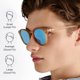 thumbnail image 5 of Gafas de sol Le Specs Bandwagon Raw Sugar/Ice Blue, 5 of 7