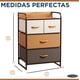 thumbnail image 5 of Cajonera Organizador Comoda 4 Cajones Metal Madera Tela, 5 of 9