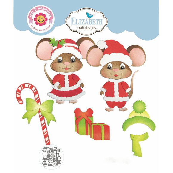 Set de accesorios navideños Elizabeth Craft de metal