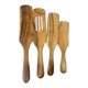 thumbnail image 4 of Juego De Utensilios De Cocina De Espátula De Madera Spurtle Para Utensilios De Cocina Antiadherentes 4 Piezas, 4 of 5