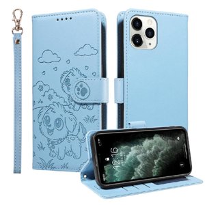 Funda Billetera Foxdock Compatible Con Iphone 11 Pro Max , Diseño Perrito Tierno, Ranuras Para Tarjetas Y Soporte Plegable