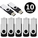 thumbnail image 2 of Unidades flash USB Aiibe 16 GB USB 2.0, paquete de 10 unidades, negras, 2 of 9