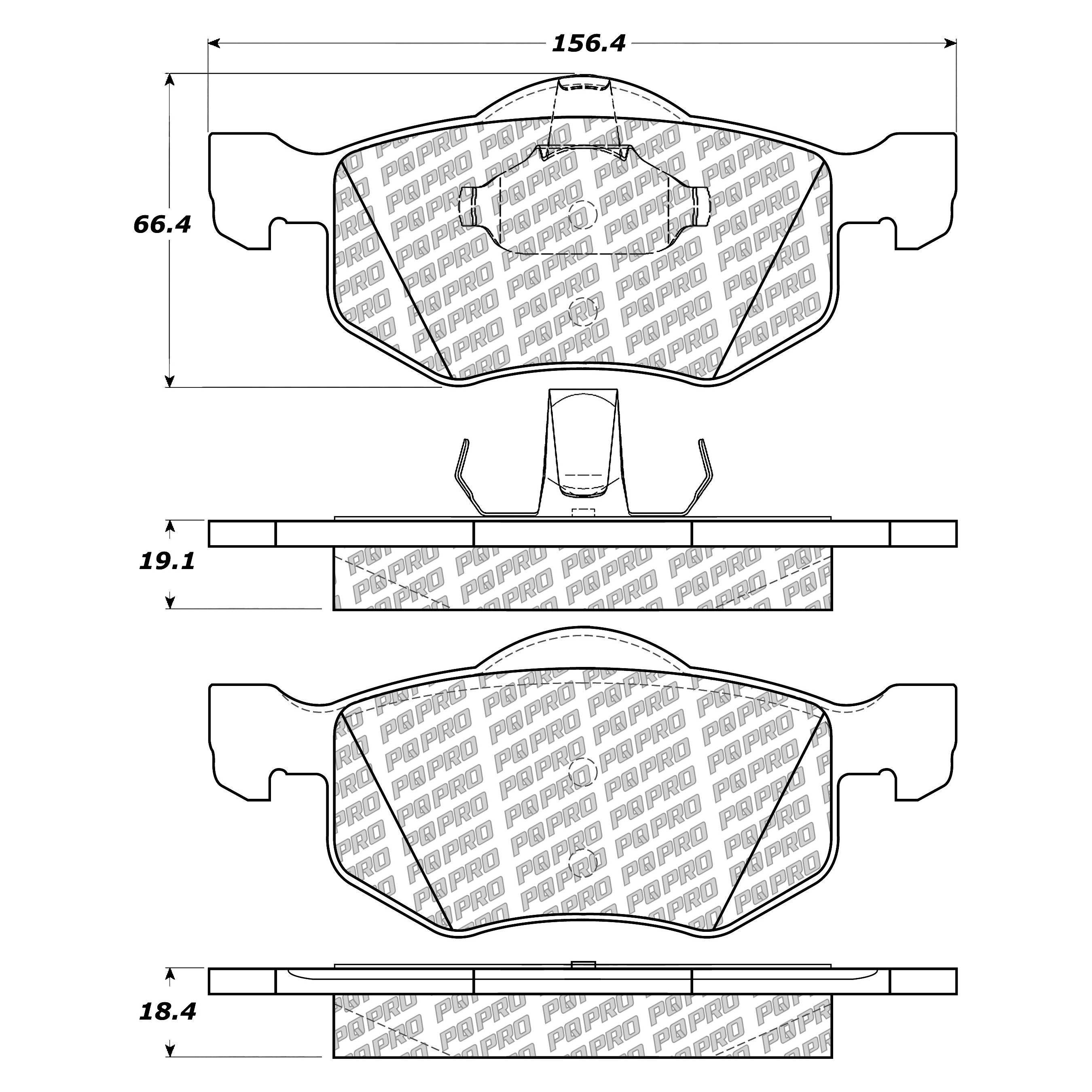 Pastillas Freno Para Auto Pqpro 500.08430