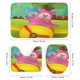 thumbnail image 3 of Billy Bam Bam-theme 4-Piece Shower Curtain Set with Rugs, Waterproof Bathroom Decor Set Includes Bath Mat, U-Shaped Rug, Toilet Lid Cover and Curtain with Hooks, 3 of 6