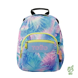 Mochila Escolar Para Niña Notebook 10"" Tempera Azul Totto