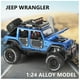 thumbnail image 2 of Juguete Auto Jeep Wrangler A Escala 1:24 Azul Infnatil, 2 of 5