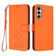 thumbnail image 1 of Funda Volteable tipo Billetera con Correa para Samsung Galaxy A25 5G, Naranja, 1 of 6