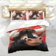 thumbnail image 5 of Ferdinand Conjunto de sábanas temático, trío de piezas, cómodo y amigable con la piel, diseño único, regalo de decoración para el hogar para familiares, amigos y fans,173cm *218cm, 5 of 6