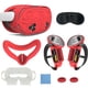 thumbnail image 1 of Kit de accesorios 7 en 1 para el casco de realidad virtual Meta Quest 3: empuñaduras para el mando, correa de mano, funda facial de silicona y juego de protectores de lente.-Rojo, 1 of 5