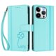 thumbnail image 3 of Funda Cartera Trébol para iPhone 16 Pro Max con Ranuras Tarjetas y Carga Inalámbrica Verde menta, 3 of 6