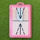 thumbnail image 2 of Ayuda de entrenamiento para swing Birdie Golf Birdie Mat Pro rosa blush, 2 of 7