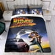 thumbnail image 4 of Regreso al Futuro Conjunto de sábanas temático, trío de piezas, cómodo y amigable con la piel, diseño único, regalo de decoración para el hogar para familiares, amigos y fans, 90 cm * 190 cm, 4 of 6