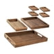 thumbnail image 5 of 7 bandejas de madera para servir, bandeja de almacenamiento para el hogar con asa, bandeja para café, té, sofá cama, encimera, cena, decoración del, 5 of 5