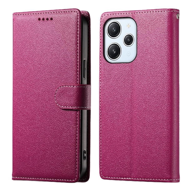 Funda para FOXDOCK Xiaomi Poco M6 Pro 5G– Cuero Premium, 3 ranuras para tarjetas, Protección contra impactos