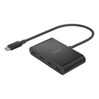 Hub Usb-C A Usb-C De 4 Puertos Belkin Connect 100W Pd Negro