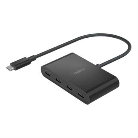 Hub Usb-C A Usb-C De 4 Puertos Belkin Connect 100W Pd Negro