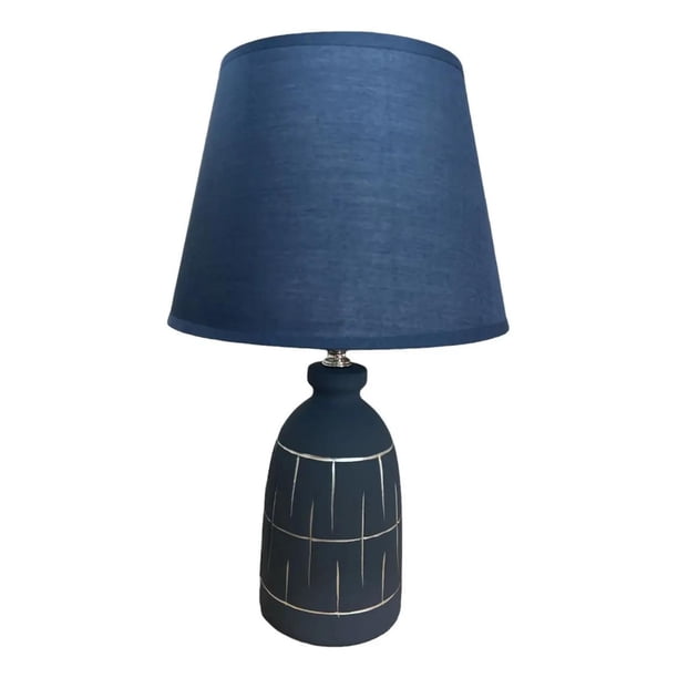 Lampara De Velador Lampara De Mesa Diseño Nordico Minimalist azul