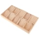 thumbnail image 4 of Caja de madera maciza con 10 ranuras para pendientes., 4 of 5