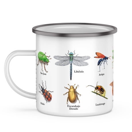 Andes1 - Tazón Enlozado Insectos De Chile