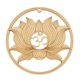 thumbnail image 3 of Flor De La Vida Geometría Sagrada Escultura De Arte De Pared Rejilla De Madera Colgante E 30.5cm, 3 of 5