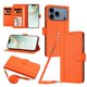 thumbnail image 1 of Funda Cartera de Cuero Sintético para iPhone 18 Pro, Naranja, 1 of 6