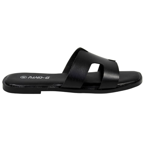 Megabazar Spa - Sandalias De Mujer Con Doble Correa Pg5237 Negro