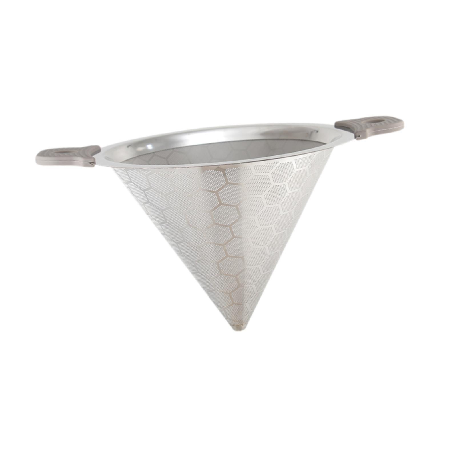 Magideal - Embudo De Hojas De Té, Soporte Para Gotero De Café, Doble Mango, Fácil De Usar, Resistente, Portátil, Multifuncional, Estilo V, Filtro De Goteo Para C