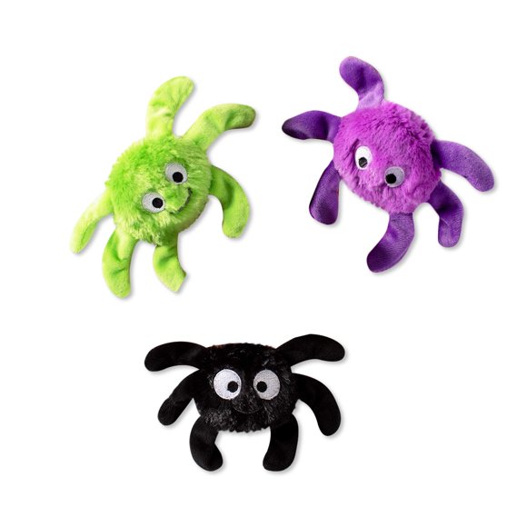 Set de 3 Arañas de Peluche con Flecos para Perro – Fringe Studio